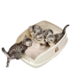 Catidea Litter Box Bread Bin Small Cream